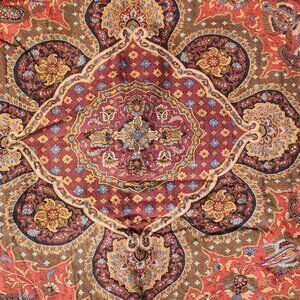 Ralph Lauren Equestrian Paisley Bedding Full Double Top Flat Sheet Damask Home